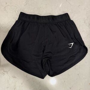 Gymshark Women's Athletic Running Black Shorts